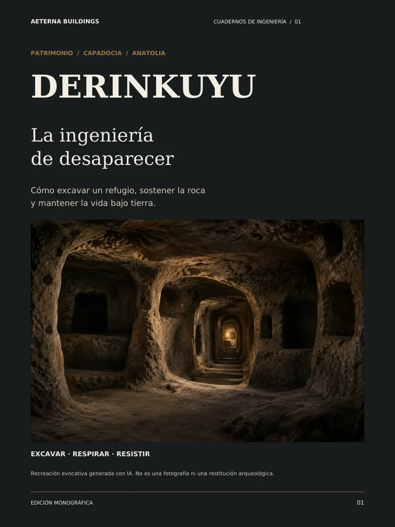 Portada del dosier Derinkuyu: La ingeniería de desaparecer